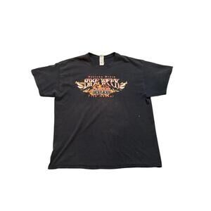 Y2K Black and Orange Daytona Bike Week Shirt-Size Large